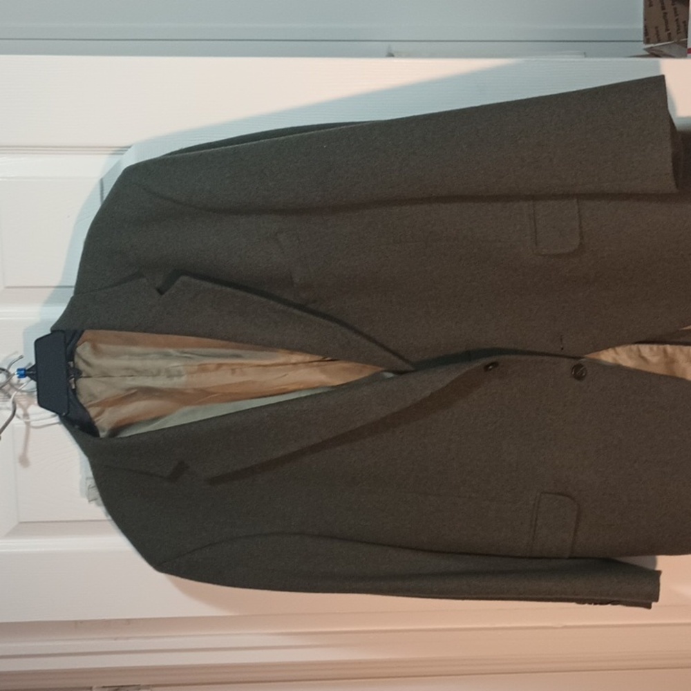 JOS A BANKS CAMEL HAIR MENS BROWN BLAZER 46L